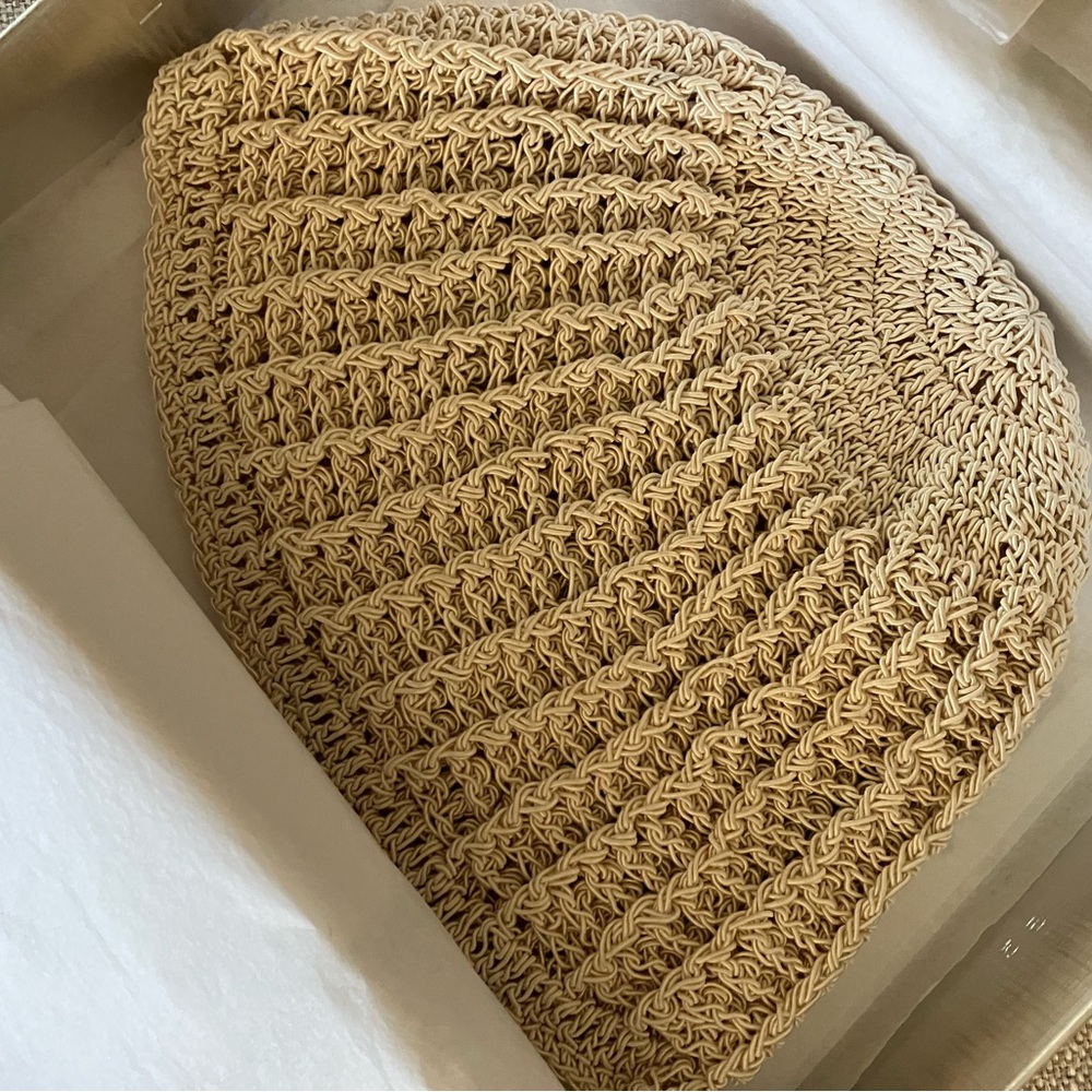 Chanel vintage crochet beanie hat